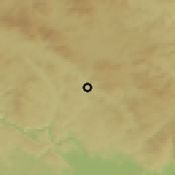 Shaded relief of the 50 km around Haslach an der Mühl, drawn from the GMTED2010 grid