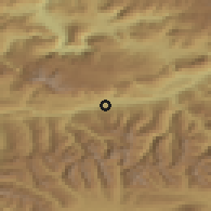 Shaded relief of the 51 km around Haus, drawn from the GMTED2010 grid
