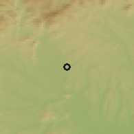 Shaded relief of the 51 km around Hausmannstätten, drawn from the GMTED2010 grid