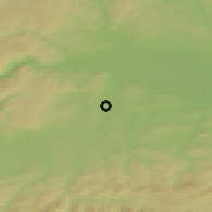 Shaded relief of the 50 km around Herzogenburg, drawn from the GMTED2010 grid