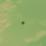 Shaded relief of the 50 km around Himberg, drawn from the GMTED2010 grid
