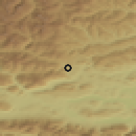 Shaded relief of the 51 km around Himmelberg, drawn from the GMTED2010 grid