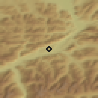 Shaded relief of the 51 km around Angerberg, drawn from the GMTED2010 grid