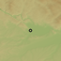 Shaded relief of the 50 km around Hinzenbach, drawn from the GMTED2010 grid