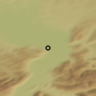 Shaded relief of the 51 km around Höchst, drawn from the GMTED2010 grid