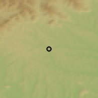 Shaded relief of the 51 km around Hofstätten an der Raab, drawn from the GMTED2010 grid