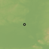 Shaded relief of the 50 km around Angern an der March, drawn from the GMTED2010 grid