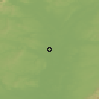 Shaded relief of the 50 km around Hohenau an der March, drawn from the GMTED2010 grid