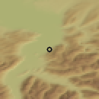 Shaded relief of the 51 km around Hohenems, drawn from the GMTED2010 grid