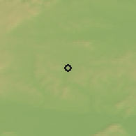 Shaded relief of the 50 km around Hollabrunn, drawn from the GMTED2010 grid