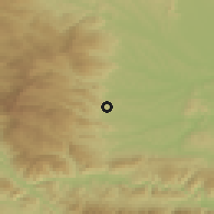 Shaded relief of the 51 km around Hollenegg, drawn from the GMTED2010 grid