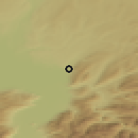 Shaded relief of the 51 km around Hörbranz, drawn from the GMTED2010 grid