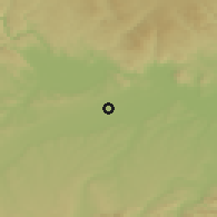 Shaded relief of the 50 km around Hörsching, drawn from the GMTED2010 grid