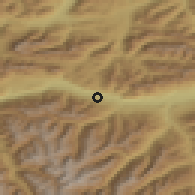 Shaded relief of the 51 km around Inzing, drawn from the GMTED2010 grid