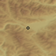 Shaded relief of the 51 km around Judenburg, drawn from the GMTED2010 grid