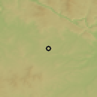 Shaded relief of the 50 km around Kallham, drawn from the GMTED2010 grid
