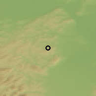 Shaded relief of the 50 km around Kaltenleutgeben, drawn from the GMTED2010 grid