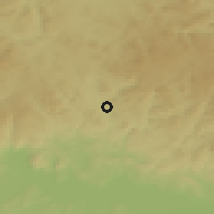 Shaded relief of the 50 km around Kefermarkt, drawn from the GMTED2010 grid