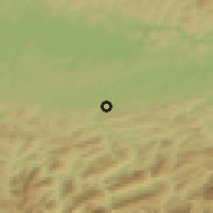 Shaded relief of the 50 km around Kematen an der Ybbs, drawn from the GMTED2010 grid