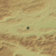 Shaded relief of the 51 km around Keutschach am See, drawn from the GMTED2010 grid