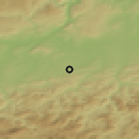 Shaded relief of the 50 km around Kilb, drawn from the GMTED2010 grid