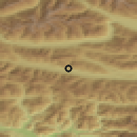 Shaded relief of the 51 km around Kirchbach, drawn from the GMTED2010 grid
