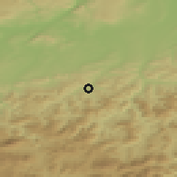 Shaded relief of the 50 km around Kirchberg an der Pielach, drawn from the GMTED2010 grid
