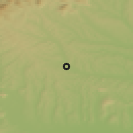 Shaded relief of the 51 km around Kirchberg an der Raab, drawn from the GMTED2010 grid