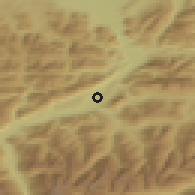 Shaded relief of the 51 km around Kirchbichl, drawn from the GMTED2010 grid