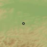Shaded relief of the 50 km around Kirchstetten, drawn from the GMTED2010 grid