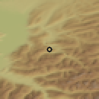 Shaded relief of the 51 km around Klaus, drawn from the GMTED2010 grid