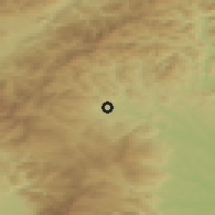 Shaded relief of the 51 km around Köflach, drawn from the GMTED2010 grid