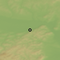 Shaded relief of the 50 km around Königstetten, drawn from the GMTED2010 grid