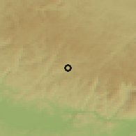 Shaded relief of the 50 km around Königswiesen, drawn from the GMTED2010 grid