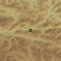 Shaded relief of the 51 km around Admont, drawn from the GMTED2010 grid
