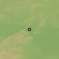 Shaded relief of the 50 km around Korneuburg, drawn from the GMTED2010 grid