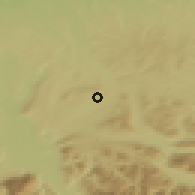 Shaded relief of the 50 km around Köstendorf, drawn from the GMTED2010 grid