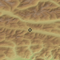 Shaded relief of the 51 km around Kötschach-Mauthen, drawn from the GMTED2010 grid