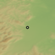 Shaded relief of the 50 km around Kottingbrunn, drawn from the GMTED2010 grid
