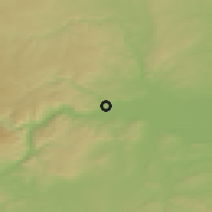 Shaded relief of the 50 km around Krems an der Donau, drawn from the GMTED2010 grid