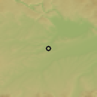 Shaded relief of the 50 km around Krenglbach, drawn from the GMTED2010 grid