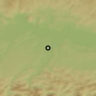 Shaded relief of the 50 km around Kronstorf, drawn from the GMTED2010 grid