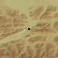 Shaded relief of the 51 km around Kufstein, drawn from the GMTED2010 grid