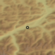 Shaded relief of the 51 km around Kundl, drawn from the GMTED2010 grid