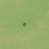 Shaded relief of the 50 km around Laa an der Thaya, drawn from the GMTED2010 grid