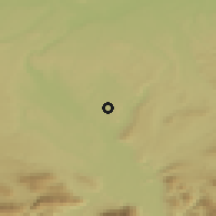 Shaded relief of the 50 km around Lamprechtshausen, drawn from the GMTED2010 grid