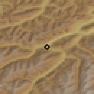 Shaded relief of the 51 km around Landeck, drawn from the GMTED2010 grid