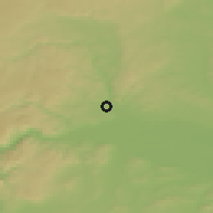 Shaded relief of the 50 km around Langenlois, drawn from the GMTED2010 grid