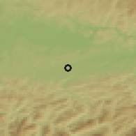 Shaded relief of the 50 km around Aschbach-Markt, drawn from the GMTED2010 grid