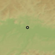 Shaded relief of the 50 km around Langenstein, drawn from the GMTED2010 grid